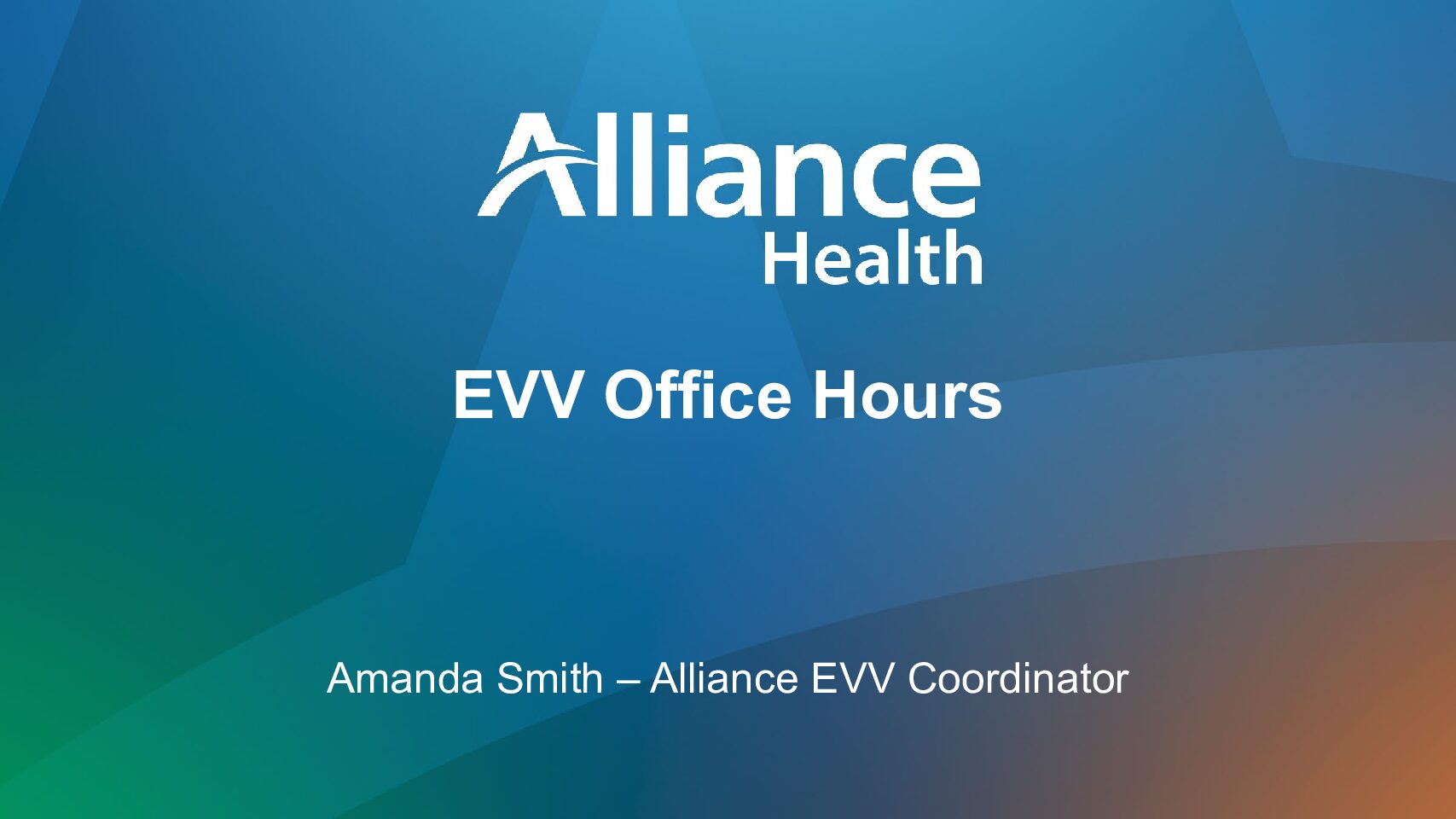 Alliance Health Home Health EVV Office Hours April 15, 2026