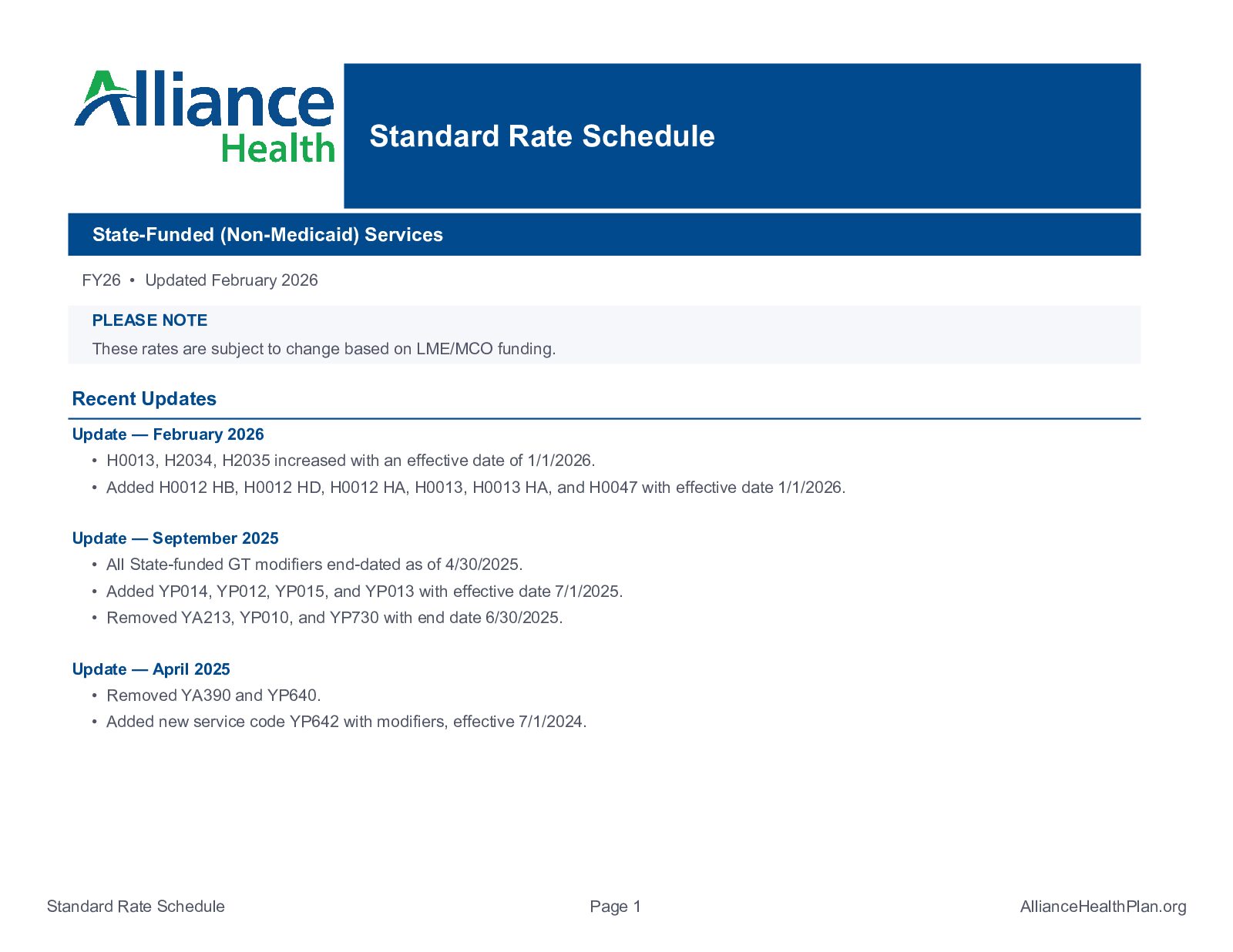 Non-Medicaid Revised FY26 - May 2026