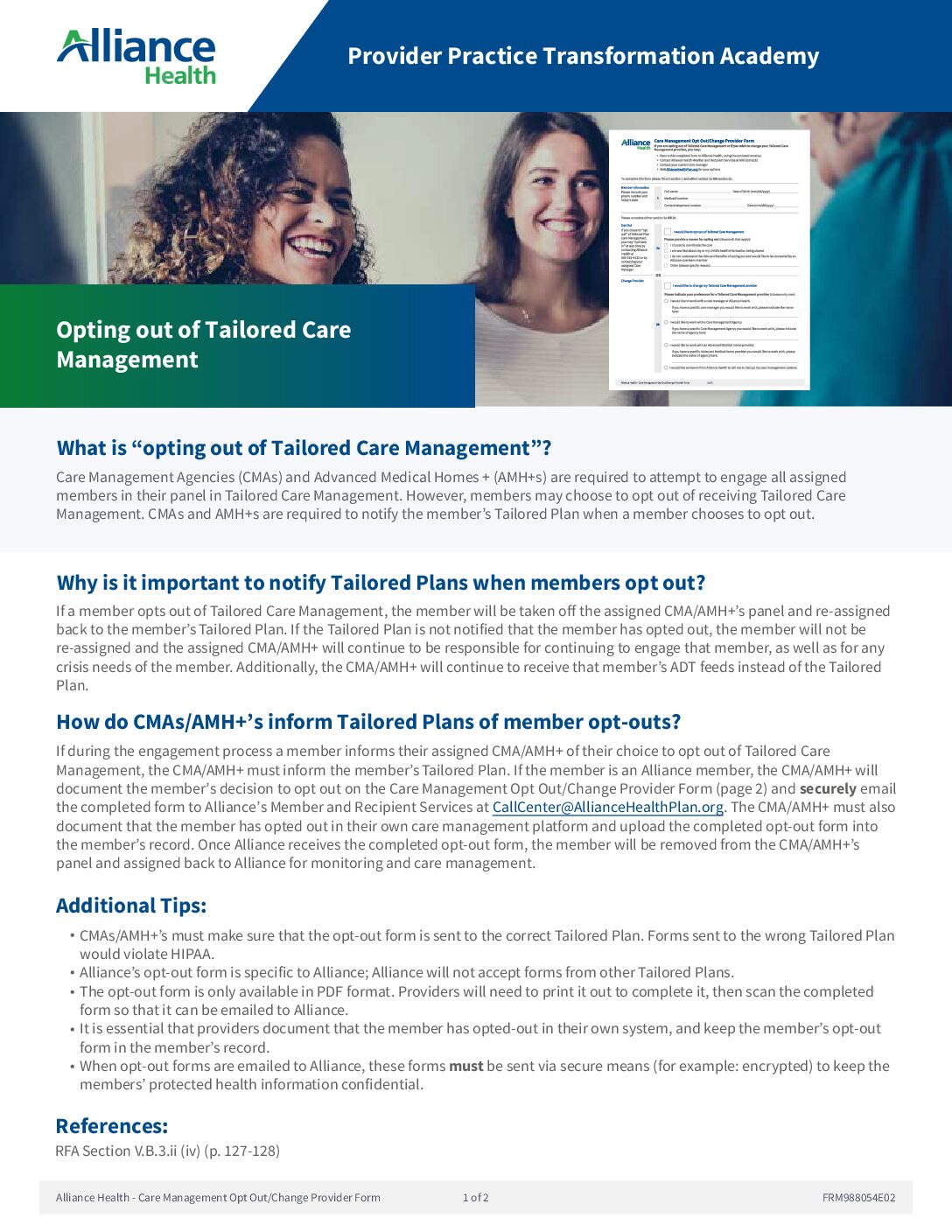 Claims Submission Guidance for New and Existing Providers - Alliance Health