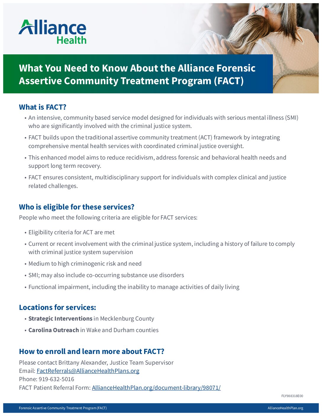 Forensic Assertive Community Treatment Program (FACT)
