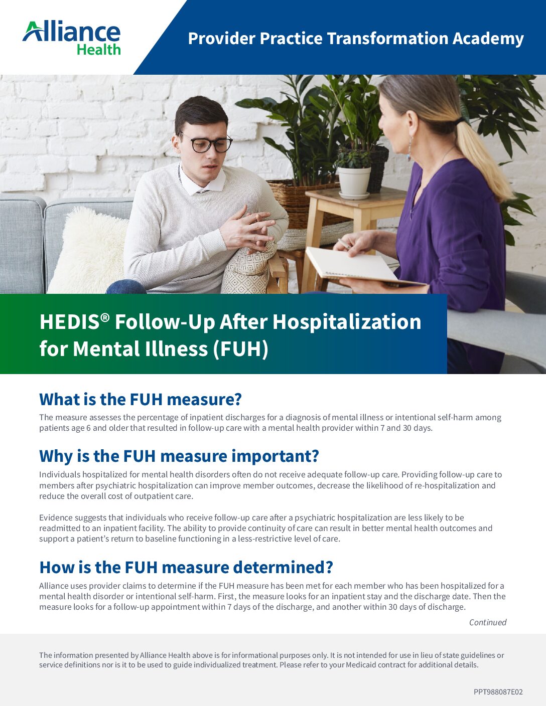 HEDIS® Follow-Up After Hospitalization for Mental Illness (FUH)
