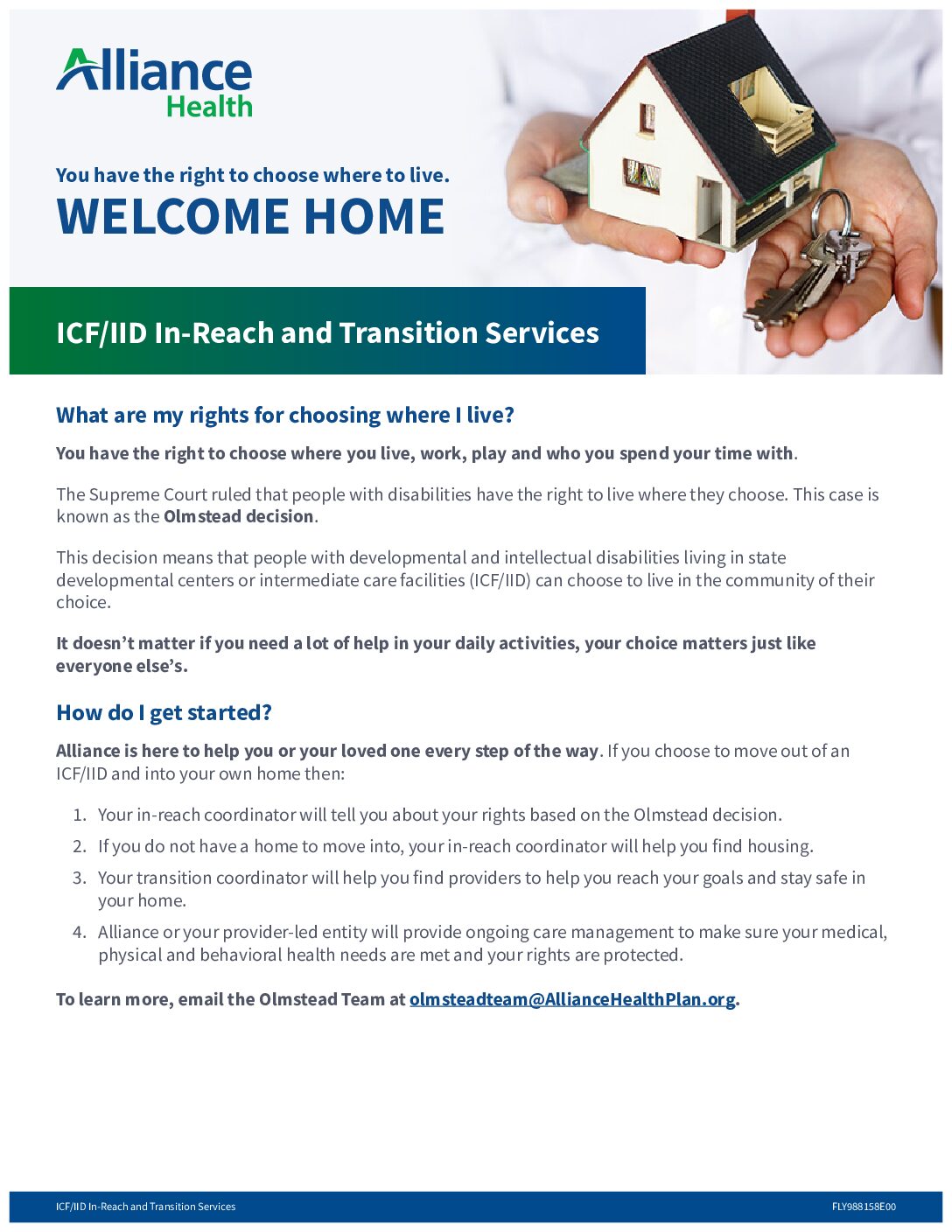 ICF/IID In-Reach and Transition Services