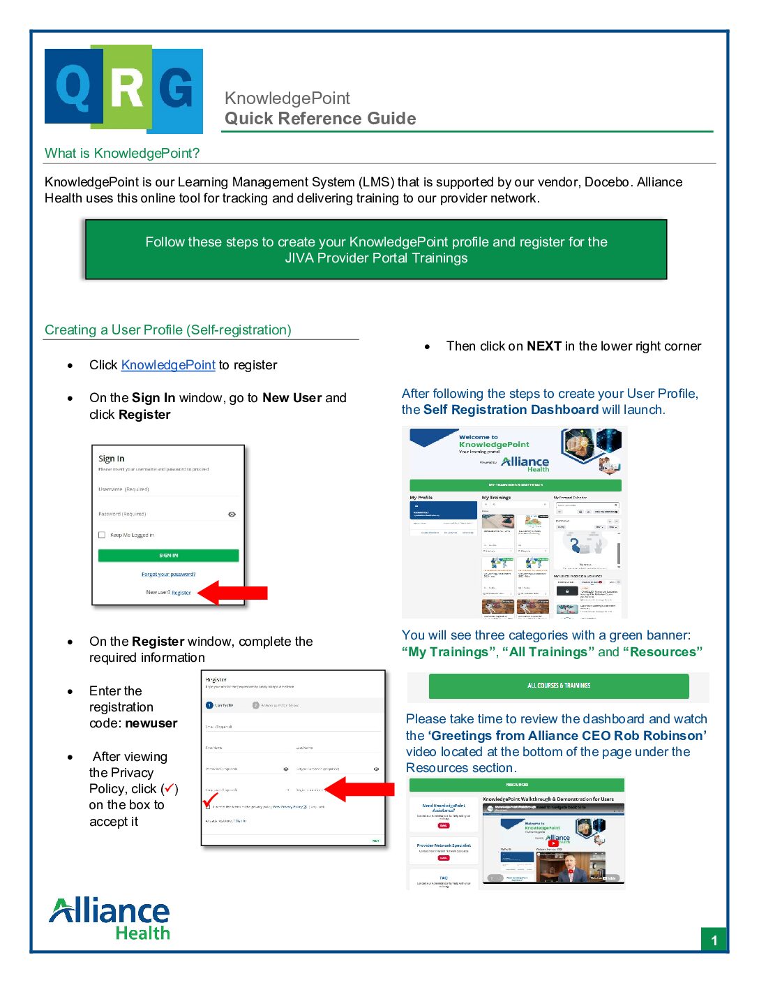 KnowledgePoint Quick Reference Guide