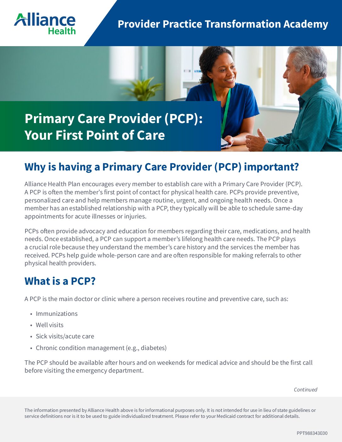 Primary Care Provider (PCP)