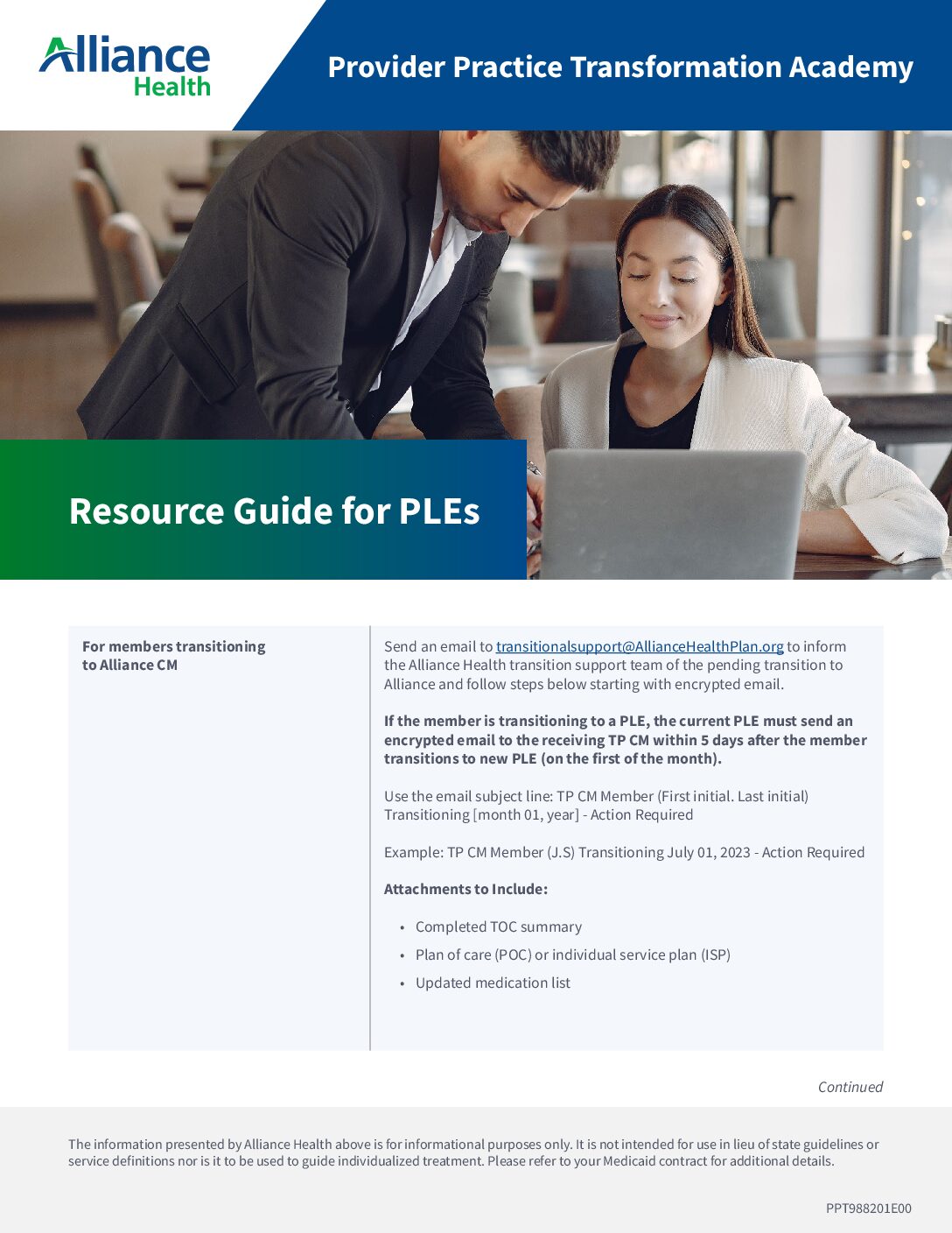 Resource Guide for PLEs