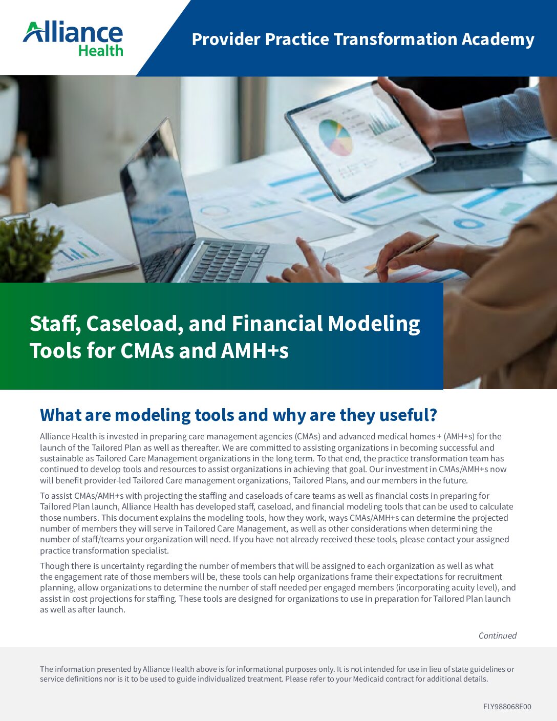 Staff, Caseload, and Financial Modeling Tools