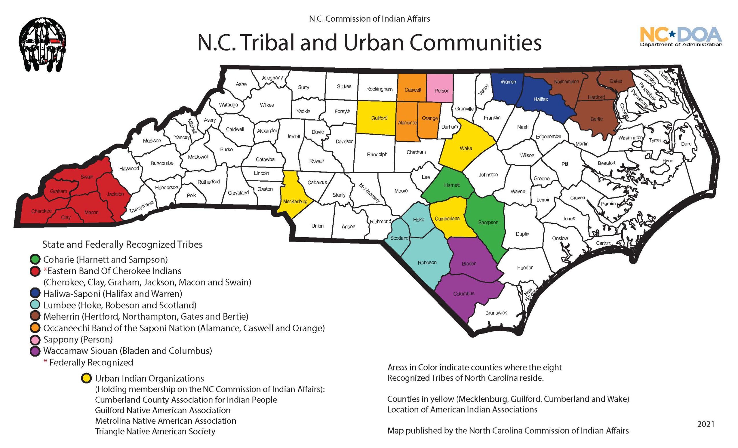 NC tribal communities 2021 – High Resolution