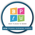 Triangle Business Journal Best Places to Work award badge